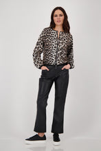 Load image into Gallery viewer, Embellished Leopard Knitted Jacket