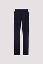 Load image into Gallery viewer, Monari Straight Leg Navy Trouser With Elasticated Band - Marine/Navy