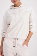 Load image into Gallery viewer, Monari Hooded Sweatshirt With Rhinestones - Champagne Beige