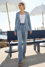 Load image into Gallery viewer, Monari Denim Pinstripe Trousers