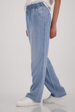 Load image into Gallery viewer, Monari Denim Pinstripe Trousers