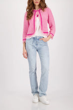 Load image into Gallery viewer, Monari Tweed Jacket With Fringed Edge - Pink