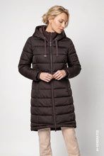 Load image into Gallery viewer, Monari Quilted Coat - Black coffee (arriving Friday Pm)