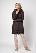 Load image into Gallery viewer, Monari Quilted Coat - Black coffee (arriving Friday Pm)