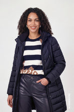 Load image into Gallery viewer, Monari Quilted Coat - Navy
