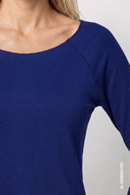 Load image into Gallery viewer, Monari Basic Long Sleeve Top - True Navy