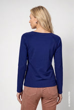 Load image into Gallery viewer, Monari Basic Long Sleeve Top - True Navy