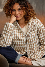 Load image into Gallery viewer, Monari Jacket With Jacquard Houndstooth Pattern