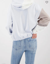 Load image into Gallery viewer, Monari Colour Block Embellished Sweater With Hood
