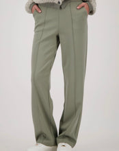 Load image into Gallery viewer, Monari Dressy Jersey Trouser with Logo waistband - Sage