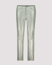 Load image into Gallery viewer, Monari Leather Look Slim Trousers - Sage