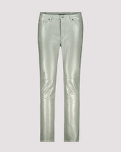 Load image into Gallery viewer, Leather Look Slim Trousers - Sage