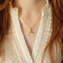Load image into Gallery viewer, Bohemian Gold Moon Necklace - Waterproof