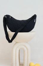 Load image into Gallery viewer, Olive & Frank Heart Quilted Cross Body Bag - Black