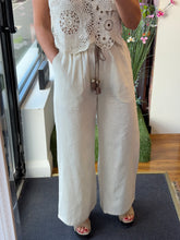 Load image into Gallery viewer, GOA GOA Amani Tassled Trousers - Ecru