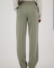 Load image into Gallery viewer, Monari Dressy Jersey Trouser with Logo waistband - Sage
