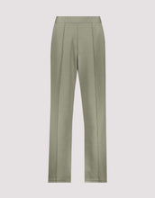 Load image into Gallery viewer, Monari Dressy Jersey Trouser with Logo waistband - Sage