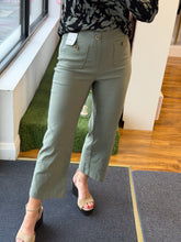 Load image into Gallery viewer, Wide Leg Culotte With Button Feature 638C - Khaki