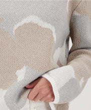 Load image into Gallery viewer, Monari Knitted Sweater With Hood in Cloud Pattern
