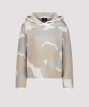 Load image into Gallery viewer, Monari Knitted Sweater With Hood in Cloud Pattern