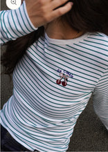 Load image into Gallery viewer, O&F Ma Cherie Breton - Green/White