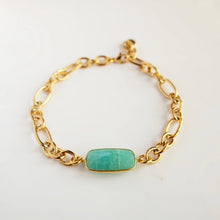 Load image into Gallery viewer, Amazonite Chain Bracelet