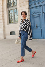 Load image into Gallery viewer, Mary Cigarette Raw Hem Jean - Dark Denim