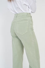 Load image into Gallery viewer, Cody Wide Leg Jeans - Light Green