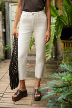 Load image into Gallery viewer, Mary Cigarette Raw Hem Jean - Off White