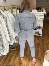 Load image into Gallery viewer, Grey Denim Jumpsuit
