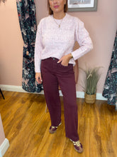 Load image into Gallery viewer, Toxik Balloon Leg Jean  - Burgundy
