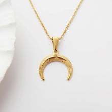 Load image into Gallery viewer, Bohemian Gold Moon Necklace - Waterproof
