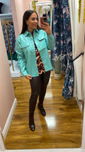 Load image into Gallery viewer, FRNCH Luna Turquoise Jacket
