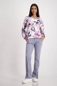 Sweatshirt With Floral Pattern