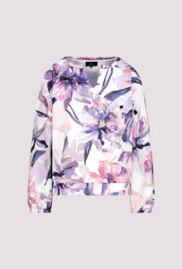 Sweatshirt With Floral Pattern