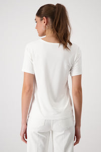 Biarritz Print Top with Rhinestones