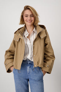 Hooded Jacket in Caramel