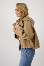 Load image into Gallery viewer, Hooded Jacket in Caramel
