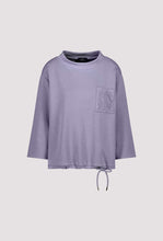 Load image into Gallery viewer, Smoked Purple Sweatshirt With Relief Print
