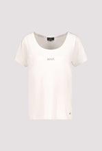 Load image into Gallery viewer, Creamy Beige Rhinestone Logo Top
