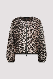 Embellished Leopard Knitted Jacket