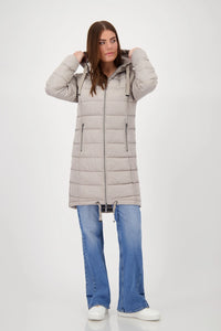 Quilted Coat - Greige