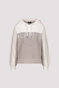 Knitted Jumper With Hood & Embellishment