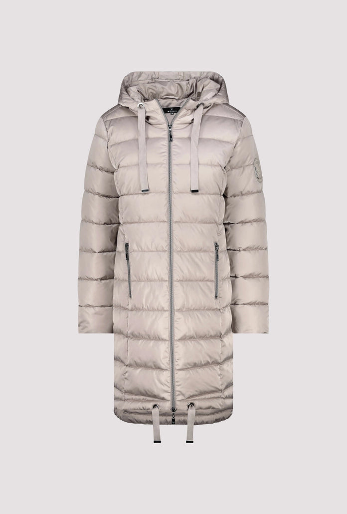 Quilted Coat - Greige