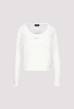 Load image into Gallery viewer, Long Sleeve Top With Rhinestone Logo
