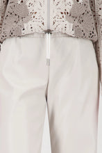 Load image into Gallery viewer, Leather Look Straight Leg Trousers - Oatmilk
