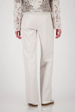 Load image into Gallery viewer, Leather Look Straight Leg Trousers - Oatmilk
