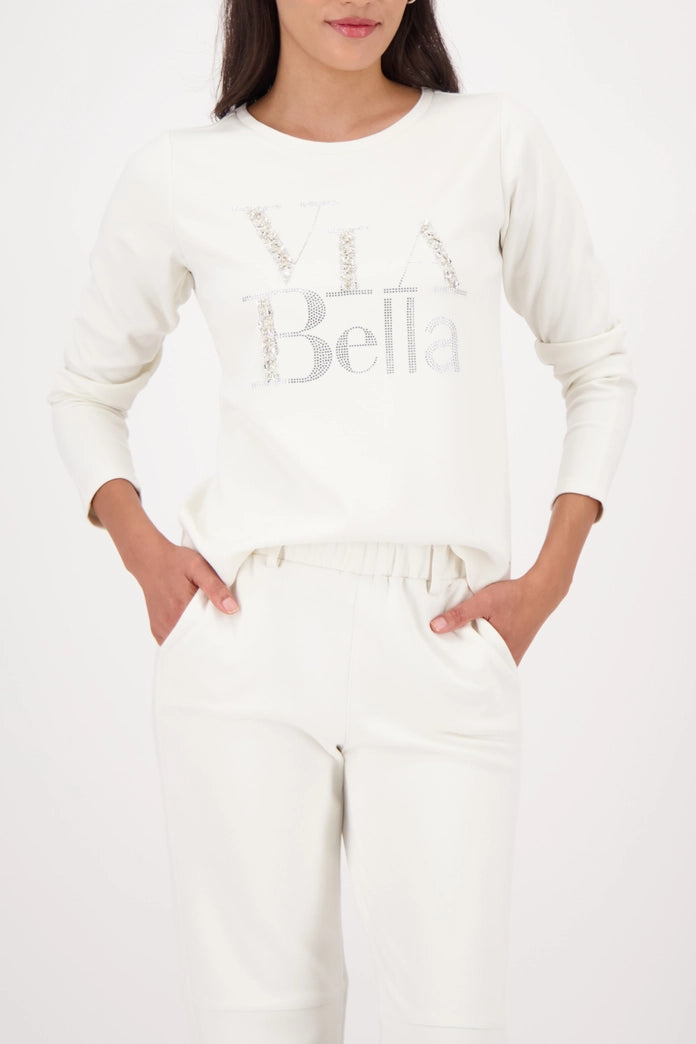 Via Bella Embellished Sweatshirt