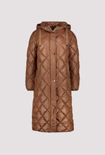 Load image into Gallery viewer, Quilted Midi Coat with Button Detail - Whiskey
