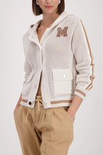Load image into Gallery viewer, Monari Varsity Style Knitted Jacket
